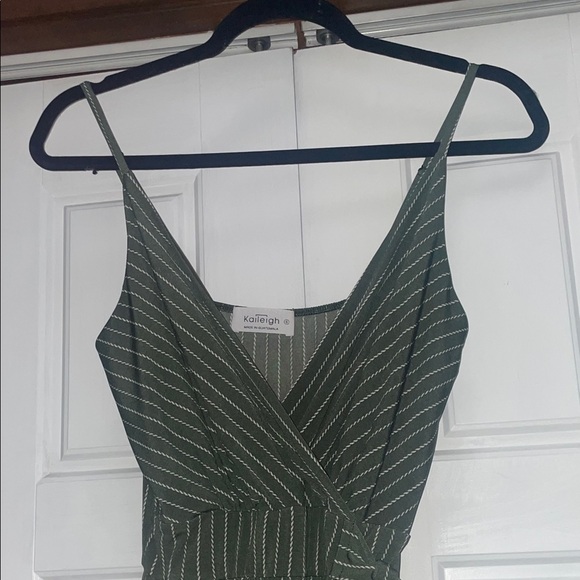 Kaileigh Green and White Striped Jumper - Picture 3 of 6